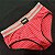 CUECA SLIP VERMELHA SEMITRANSPARENTE - Imagem 1