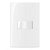 Conjunto 4×2 Interruptor Simples 10A 250V 16017 Branco Linha Sleek - Imagem 1