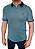 Polo piquet viscose poliéster cor verde petróleo coleção elegance arara - Imagem 2