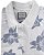 Polo piquet viscose poliéster cor azul claro detalhes florais coleção elegance arara - Imagem 4