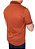 Polo em piquet furta cor bicolor laranja/azul marinho viscose/poliéster coleção elegance arara - Imagem 2