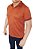 Polo em piquet furta cor bicolor laranja/azul marinho viscose/poliéster coleção elegance arara - Imagem 1