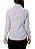 Camisa social feminina manga longa tecido xadrez lilás e branco Coleção Prime Flor - Imagem 3
