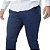 Calça de sarja lisa masculina cor azul marinho - Imagem 3