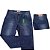 Calça jeans slim masculina azul escuro lavagem sutil - Imagem 2