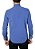 Camisa social masculina manga longa modelagem regular azul - Imagem 3