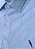 Camisa social masculina manga longa modelagem Slim Fit azul claro - Imagem 2
