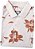 Polo piquet viscose poliéster cor bege detalhes florais coleção elegance arara - Imagem 3