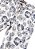 Bermuda masculina de sarja slim fit estampada floral cor branco e marinho - Imagem 2