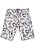 Bermuda masculina de sarja slim fit estampada floral cor branco e marinho - Imagem 1