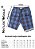 Bermuda sarja masculina xadrez cores azul preto - Imagem 4