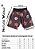Bermuda masculina moletom estampada floral marrom - Imagem 5