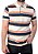 Polo algodão com elastano listrada amarelo, laranja, branco e azul coleção elegance arara - Imagem 2