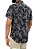 Camisa social manga curta regular viscose preta estampa guaraná coleção Elegance Arara - Imagem 2