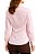 Camisa social feminina manga longa 100% algodão cinza Coleção Prime Flor - Imagem 3
