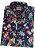 Camisa social manga curta slim fit algodão fio 60 detalhes florais coleção elegance arara - Imagem 1