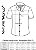 Camisa social manga curta slim fit algodão fio 60 detalhes florais coleção elegance arara - Imagem 6