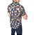 Camisa social manga curta slim fit algodão fio 60 detalhes florais coleção elegance arara - Imagem 3