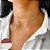 Colar Choker feminina Aro em prata 925 com elos extensores - Imagem 2
