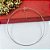Colar Choker feminina Aro em prata 925 com elos extensores - Imagem 3