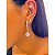 Brinco feminino Argola Peixe Executive em Prata 925 com Pedra - Imagem 1