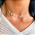Choker elos Groumet Zircônias lapidação triangulares - Imagem 1