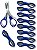 KIT 10 TESOURA DOBRÁVEL - COLORIDA - Imagem 5