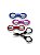 KIT 10 TESOURA DOBRÁVEL - COLORIDA - Imagem 1