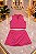 Conjunto de Croppet e short saia - Rosa chiclete - Tamanho: P/M - - Imagem 1