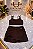 Conjunto NK Top duplo alcas finas - com saia/short - Café- Tamanho: 38/44- - Imagem 1