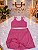 Conjunto NK- top duplo e saia/ short - Rosa chiclete - Tamanho: 38/44 - Imagem 1