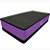 Step Para Exercícios Em EVA 60x30x12cm DF1027 Preto e Lilás Dafoca - Imagem 3