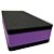 Step Em Eva Para Exercícios 60x30x14cm DF1028 Preto e Lilás Dafoca - Imagem 3