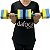 Par de Halteres Hidroginástica 100% EVA DF1091 P 1 à 2kg Azul/Amarelo Dafoca Sports - Imagem 2
