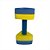 Par de Halteres Hidroginástica 100% EVA DF1091 P 1 à 2kg Azul/Amarelo Dafoca Sports - Imagem 8
