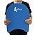 Prancha Natação Hidroginátisca DF1083 Grande 40cm Azul Royal Dafoca Sports - Imagem 1