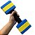 Par de Halteres Em EVA 2 A 3 Kg DF4012-AZ Azul/Amarelo Dafoca Sports - Imagem 6
