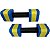 Par de Halteres Em EVA 2 A 3 Kg DF4012-AZ Azul/Amarelo Dafoca Sports - Imagem 8