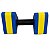 Par de Halteres Hidroginástica Em EVA 3 A 4 Kg DF4013-AZ Azul/Amarelo Dafoca Sports - Imagem 4