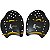 Palmar de Natação Hand Paddle DF4051-M Médio Preto Dafoca Sports - Imagem 2