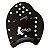 Palmar de Natação Hand Paddle DF4051-P Pequeno Preto Dafoca Sports - Imagem 6