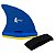 Boia Flutuador Infantil Barbatana Tubarão DF4061 Azul e Amarelo Dafoca Sports - Imagem 5