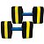 Par de Halteres Para Hidroginástica Em EVA DF1107-PT G Preto e Amarelo Dafoca Sports - Imagem 7