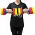 Par Halteres Aquáticos Hidroginástica em EVA DF1104-AM 1 à 2kg Amarelo e Vermelho Dafoca Sports - Imagem 6