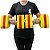 Par Halteres Aquáticos Hidroginástica em EVA DF1107-AM 3 à 4kg Amarelo e Vermelho Dafoca Sports - Imagem 4