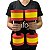 Halter de Hidroginástica Redondo em EVA DF4016-VM 2-3Kg Vermelho/Amarelo Dafoca Sports - Imagem 1