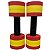 Halter de Hidroginástica Redondo em EVA DF4016-VM 2-3Kg Vermelho/Amarelo Dafoca Sports - Imagem 2
