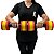 Halter de Hidroginástica Redondo em EVA DF4015-VM 1-2Kg Vermelho/Amarelo Dafoca Sports - Imagem 4
