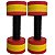 Halter de Hidroginástica Redondo em EVA DF4015-VM 1-2Kg Vermelho/Amarelo Dafoca Sports - Imagem 7