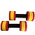 Halter de Hidroginástica Redondo em EVA DF4015-VM 1-2Kg Vermelho/Amarelo Dafoca Sports - Imagem 6